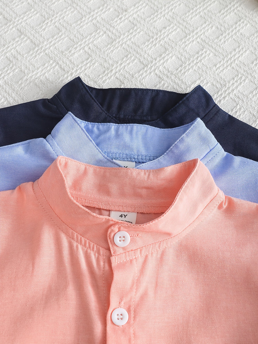 [Chemises bébé printemps/été] Ensemble 3 pièces Chemises courtes — Monptitlou