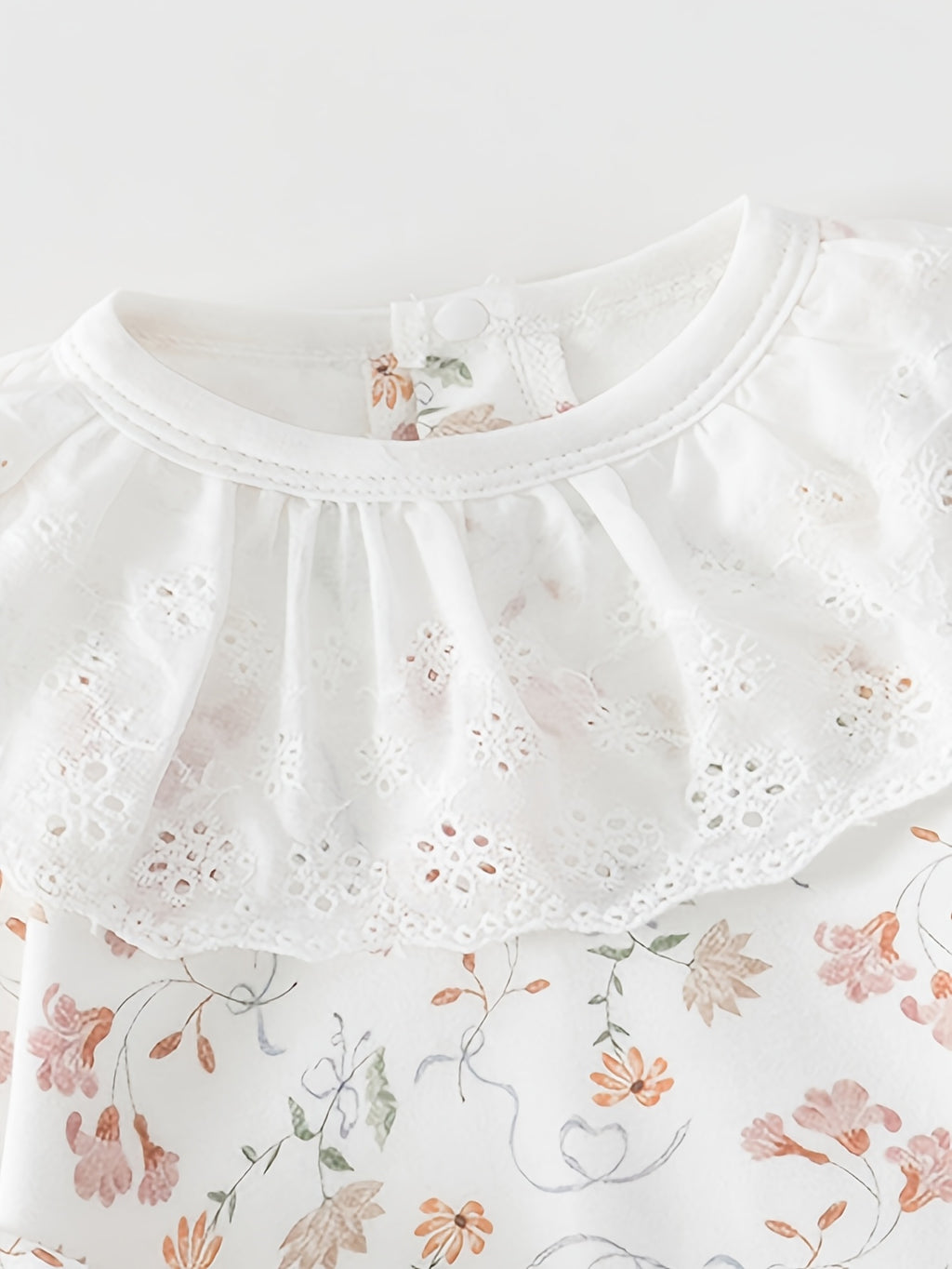 Nouvelle Arrivée Printemps Barboteuse à Manches Longues en Pur Coton — Monptitlou