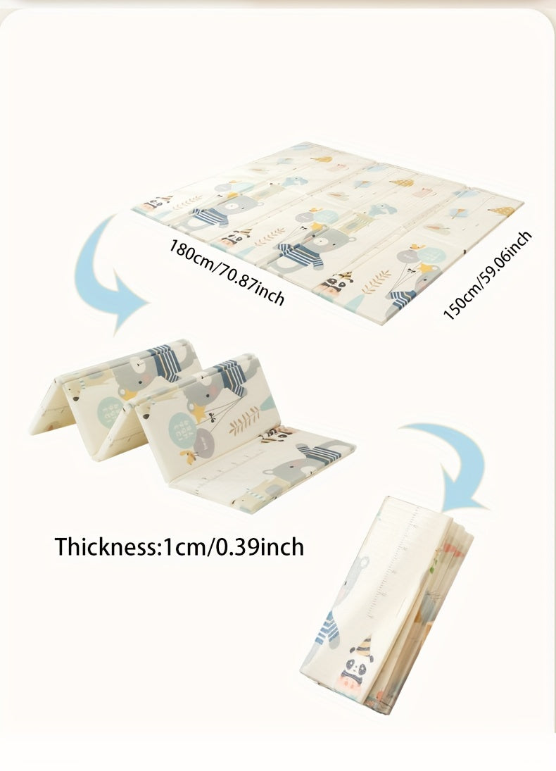 Matelas de Jeu pour Bébé Épais et Pliable en Mousse Non Toxique Inodore — Monptitlou