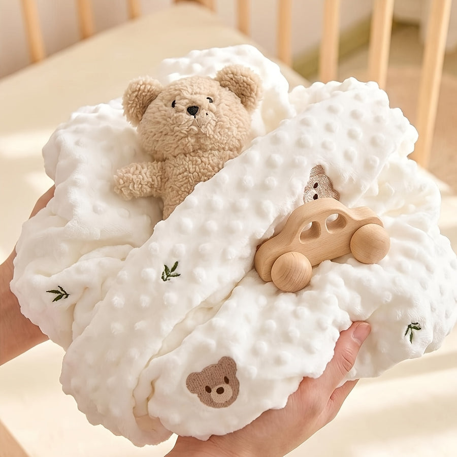 Drap-housse pour enfant brodé haricot — Monptitlou
