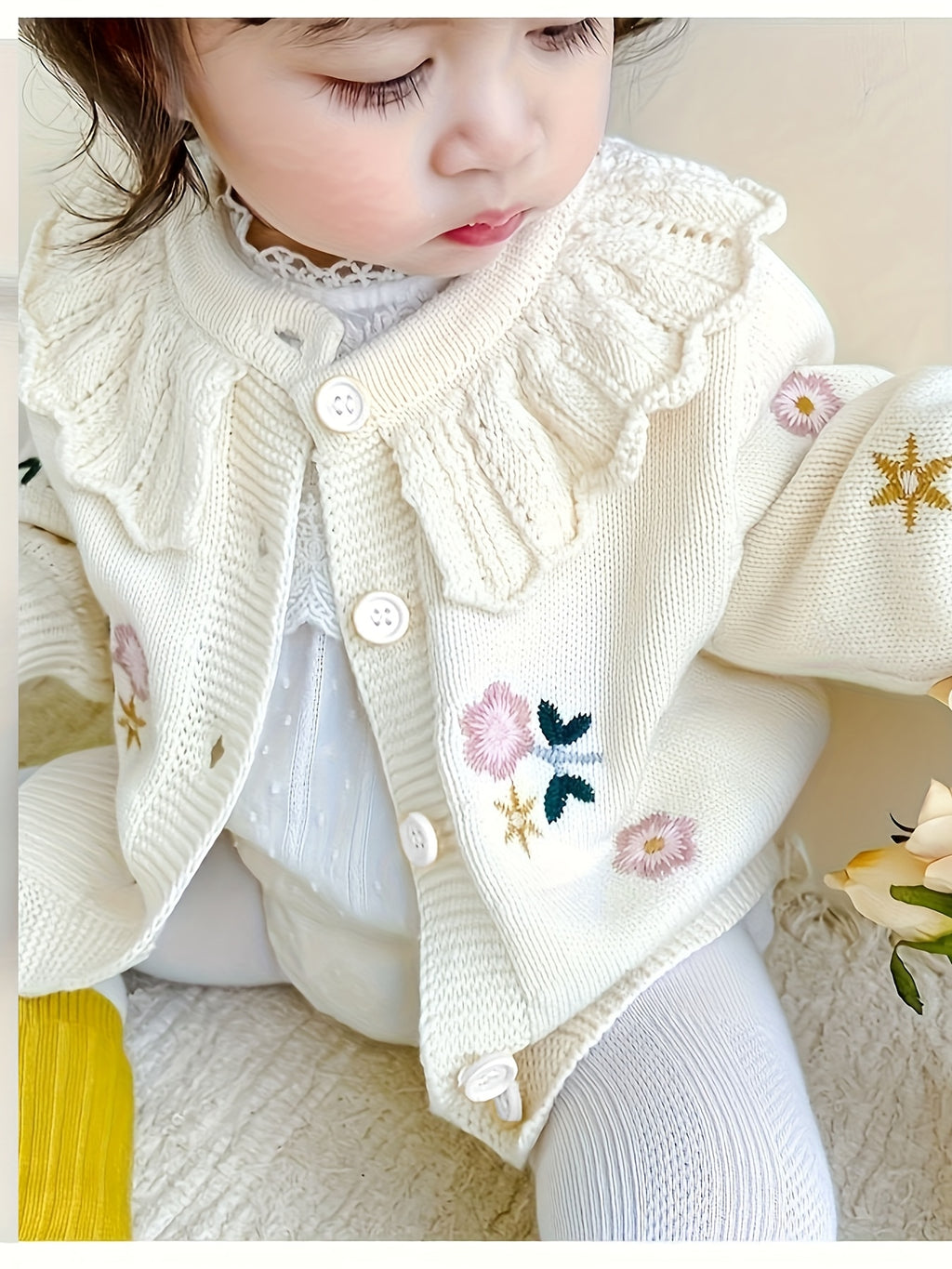 [Pull Hiver Élégant] Cardigan Tricoté pour Enfants Automne-Hiver 2024 — Monptitlou