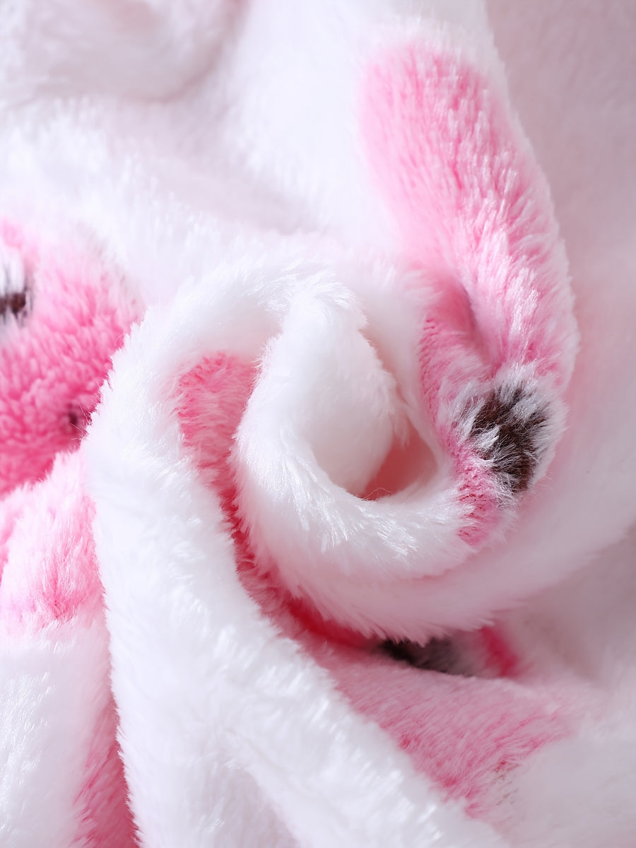 Combinaison polaire à capuche ourson pour bébé fille — Monptitlou
