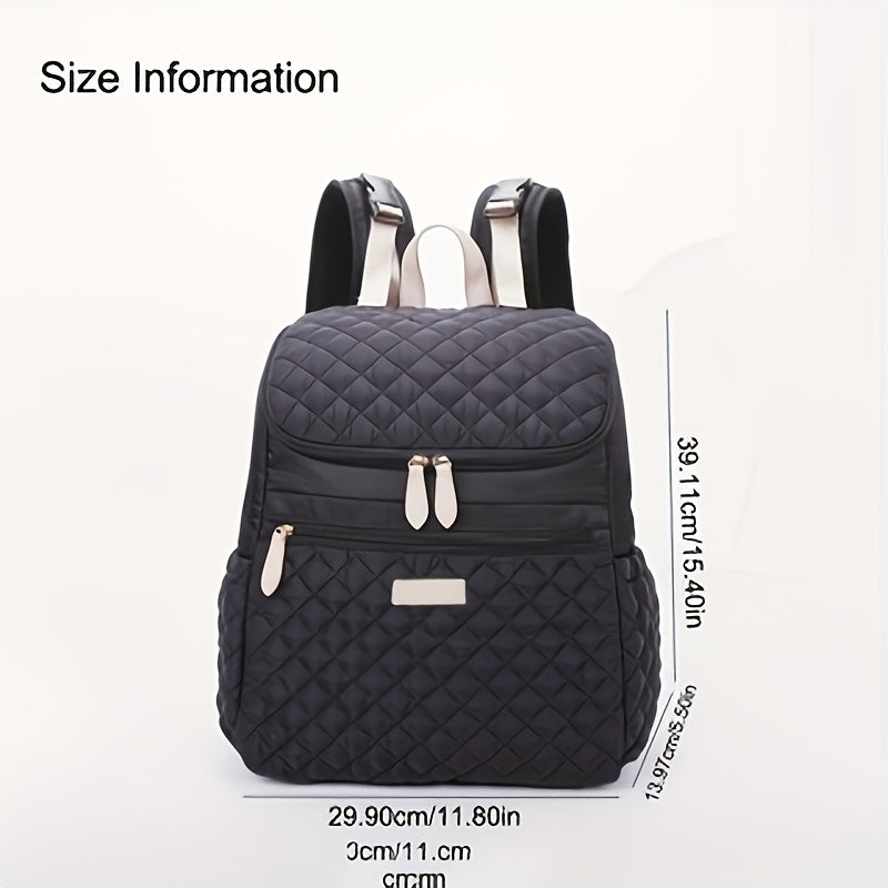 [Sac matelassé carreaux] Sac à dos matelassé à carreaux — Monptitlou