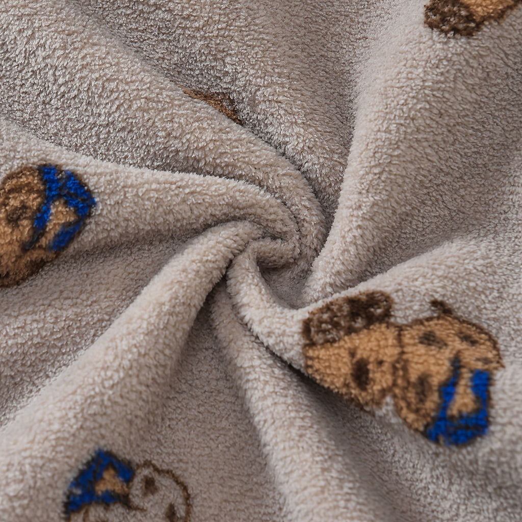 Chien d'amour Manches Longues Polaire Zippée Bidirectionnelle Fermeture — Monptitlou