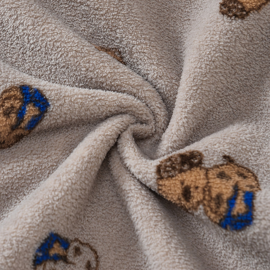 Chien d'amour Manches Longues Polaire Zippée Bidirectionnelle Fermeture — Monptitlou