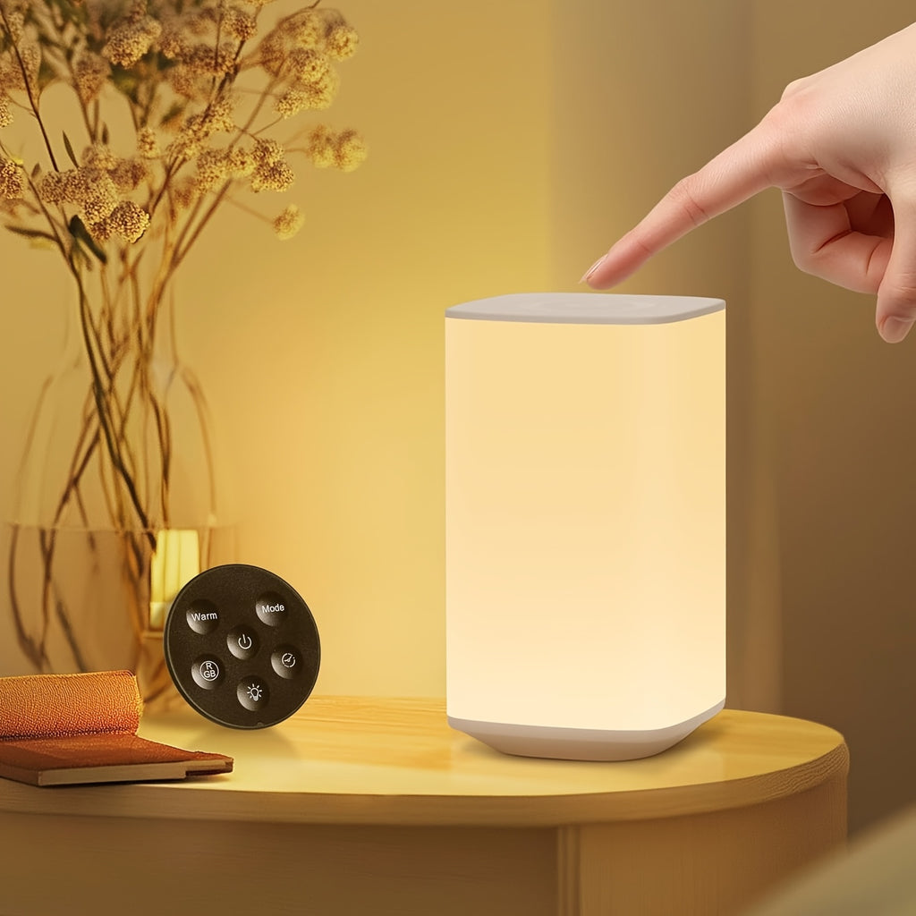 Lampe de nuit carrée avec dégradé RGB — Monptitlou