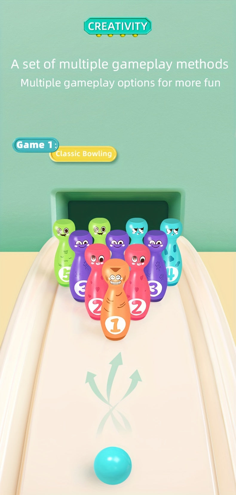 Jeu de Quilles pour Enfants avec Expressions Drôles — Monptitlou