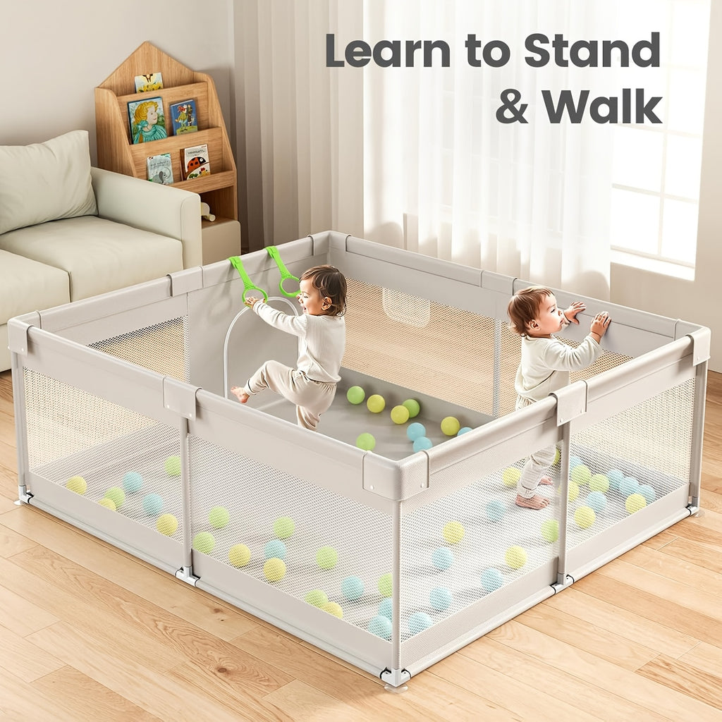 Parc pour bébé 127,0 x 127,0 cm, parcs de jeu pour bébés et tout-petits — Monptitlou