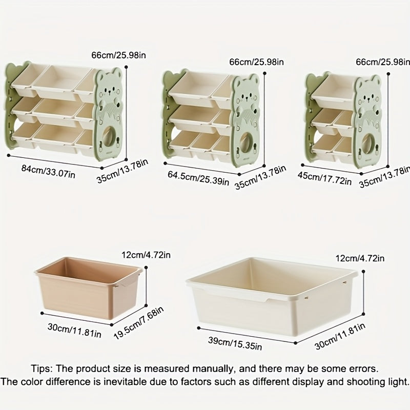 Armoire de rangement à trois niveaux avec plusieurs boîtes de rangement, photo 15