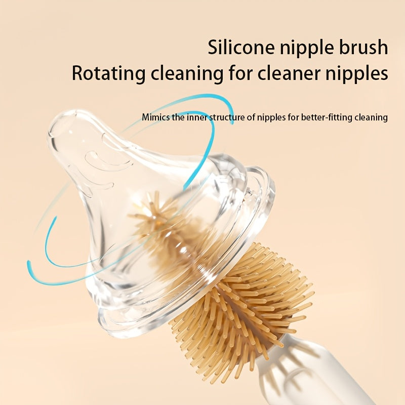 Ensemble de nettoyage de biberons portable 6 pièces, brosse à biberon — Monptitlou