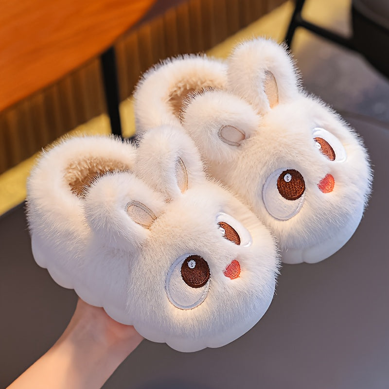 1 Paire de Pantoufles de Lapin en Peluche pour Jeunes — Monptitlou