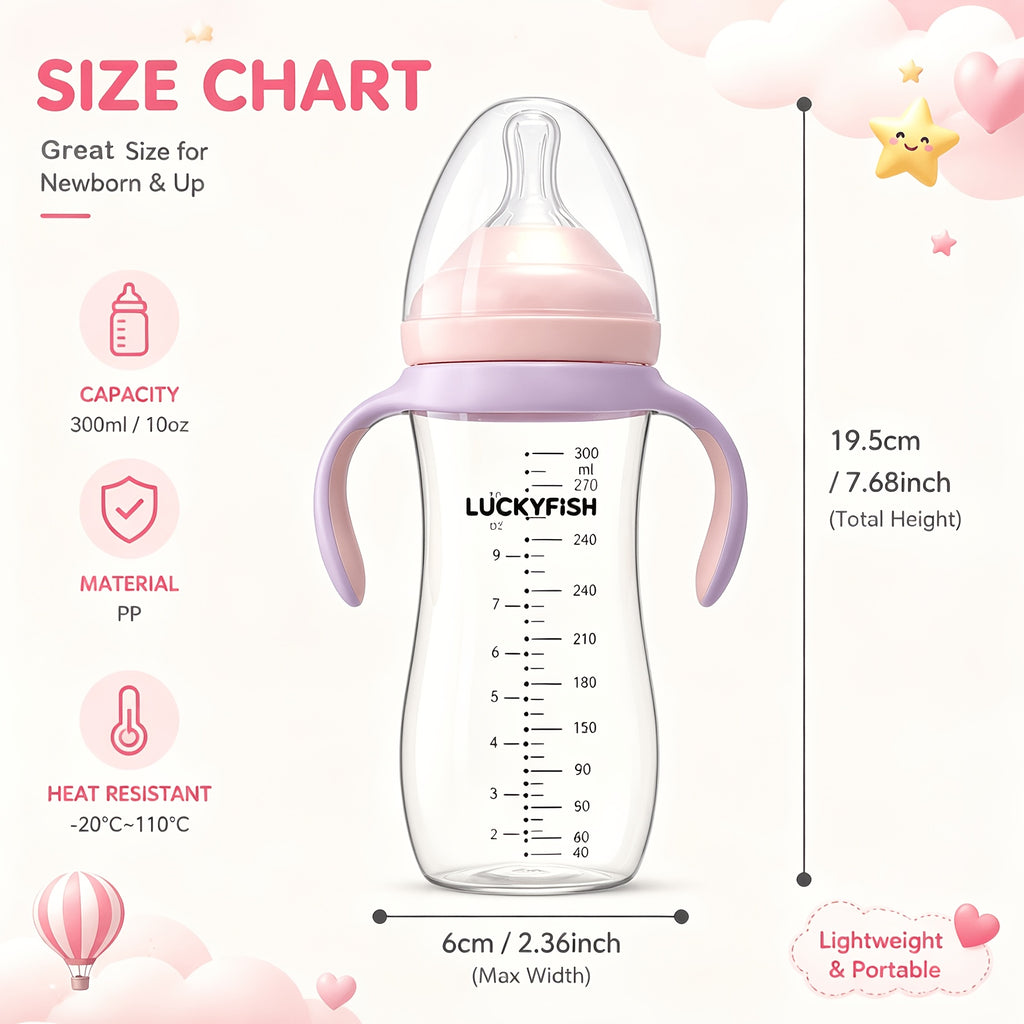 Biberon pour bébé avec poignée — Monptitlou