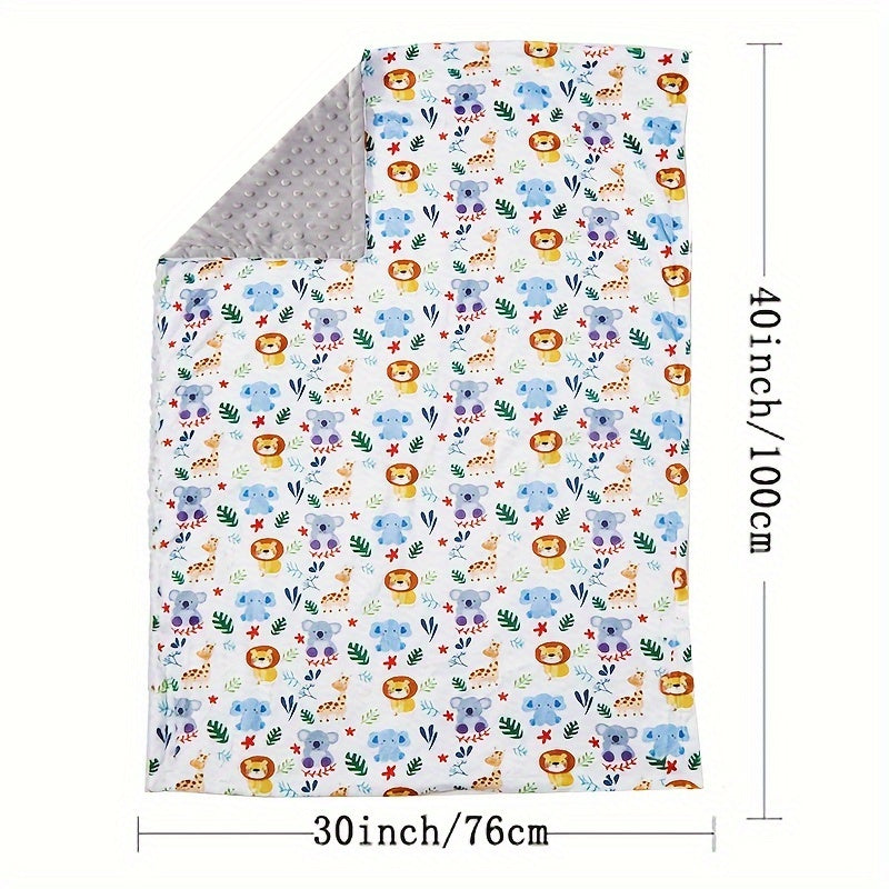 Couverture pour bébé garçon et fille, double épaisseur — Monptitlou