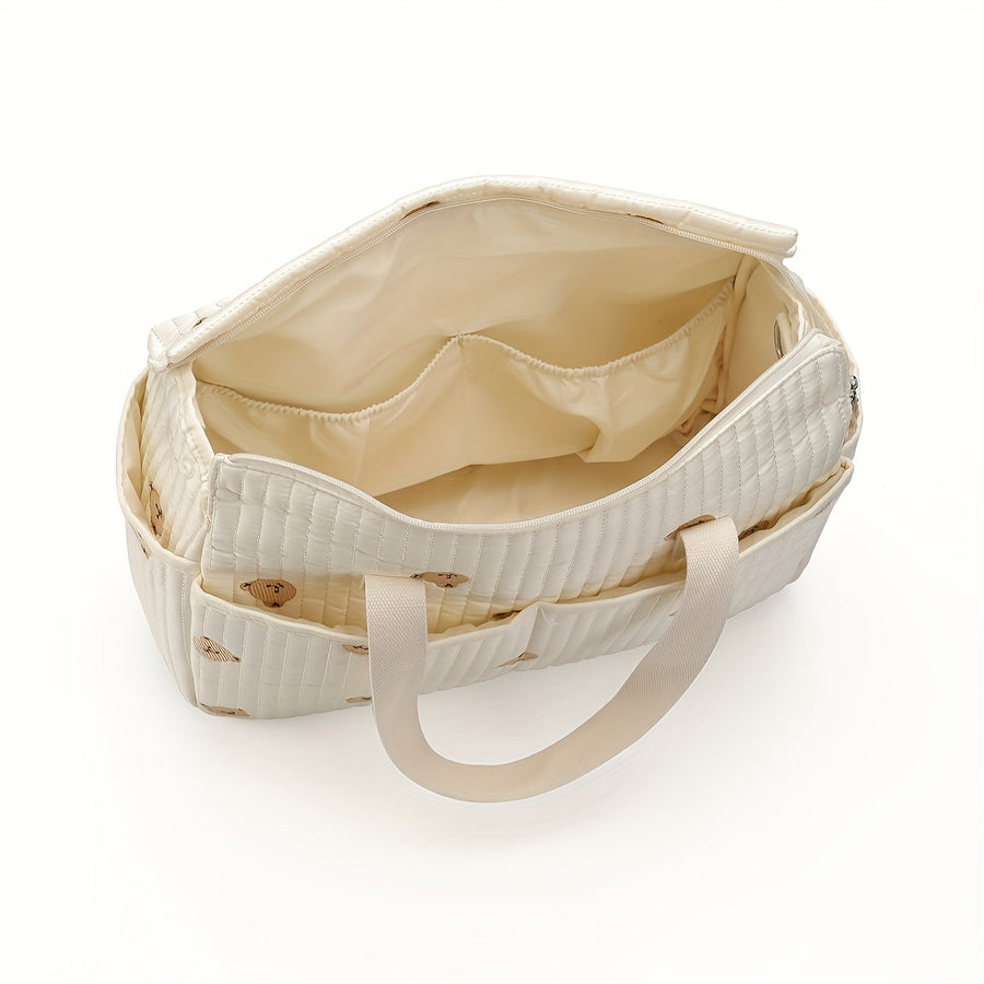 Sac de maternité portable style coréen avec broderie ours — Monptitlou