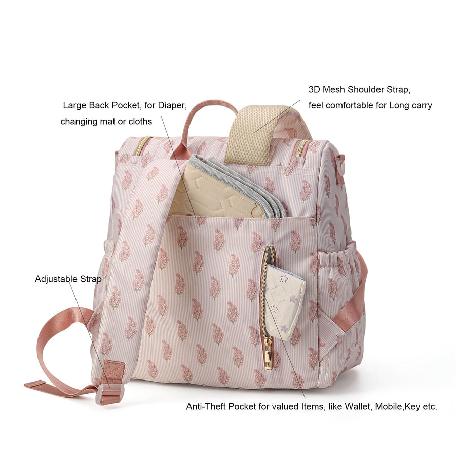 1 sac à dos à langer matelassé pour maman et papa, sac à langer léger — Monptitlou