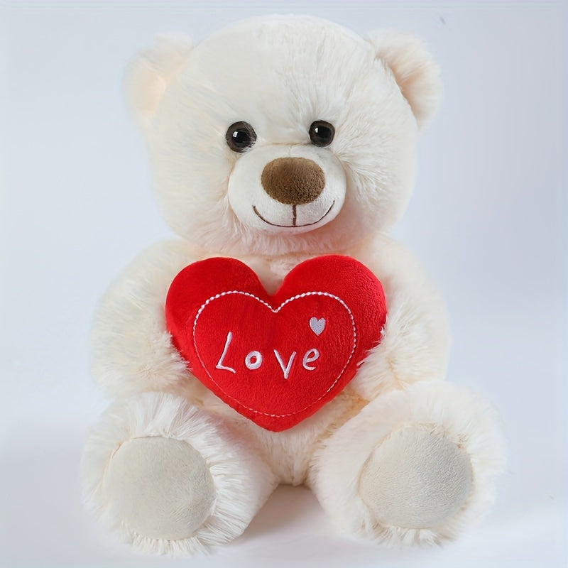 Ours en Peluche Cœur d'Amour de 26 cm / 10.23 pouces avec Ours et Chien — Monptitlou