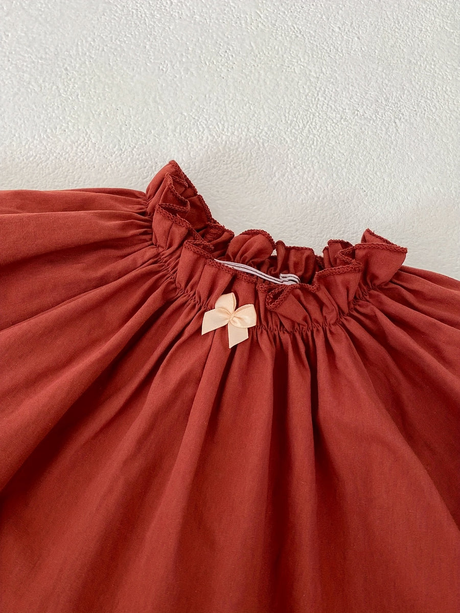 Vêtements bébé fille 0-3 ans col en bois manches longues chemise et — Monptitlou