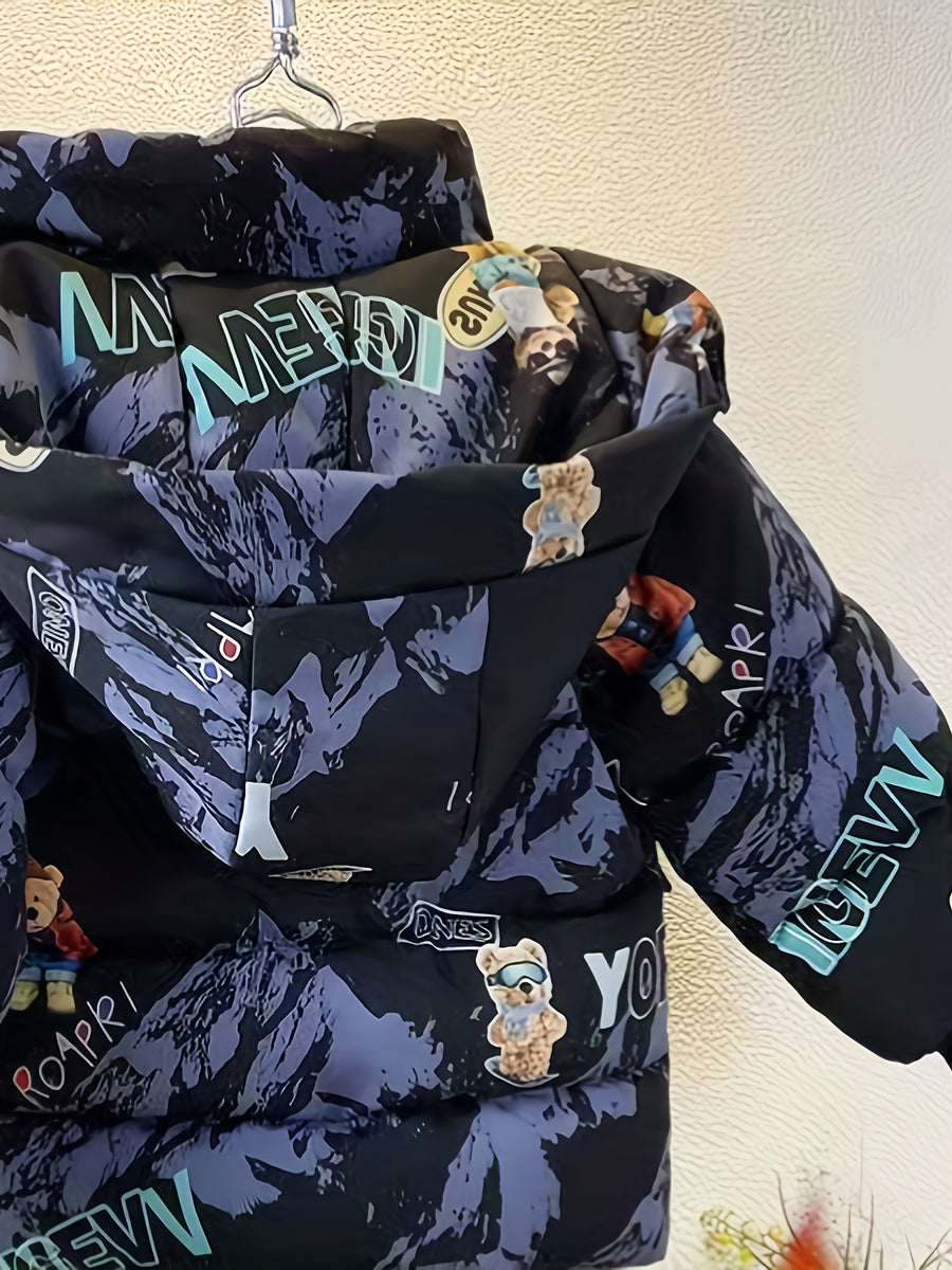 Nouveau manteau pour garçons, vêtement d'hiver épais mi-long