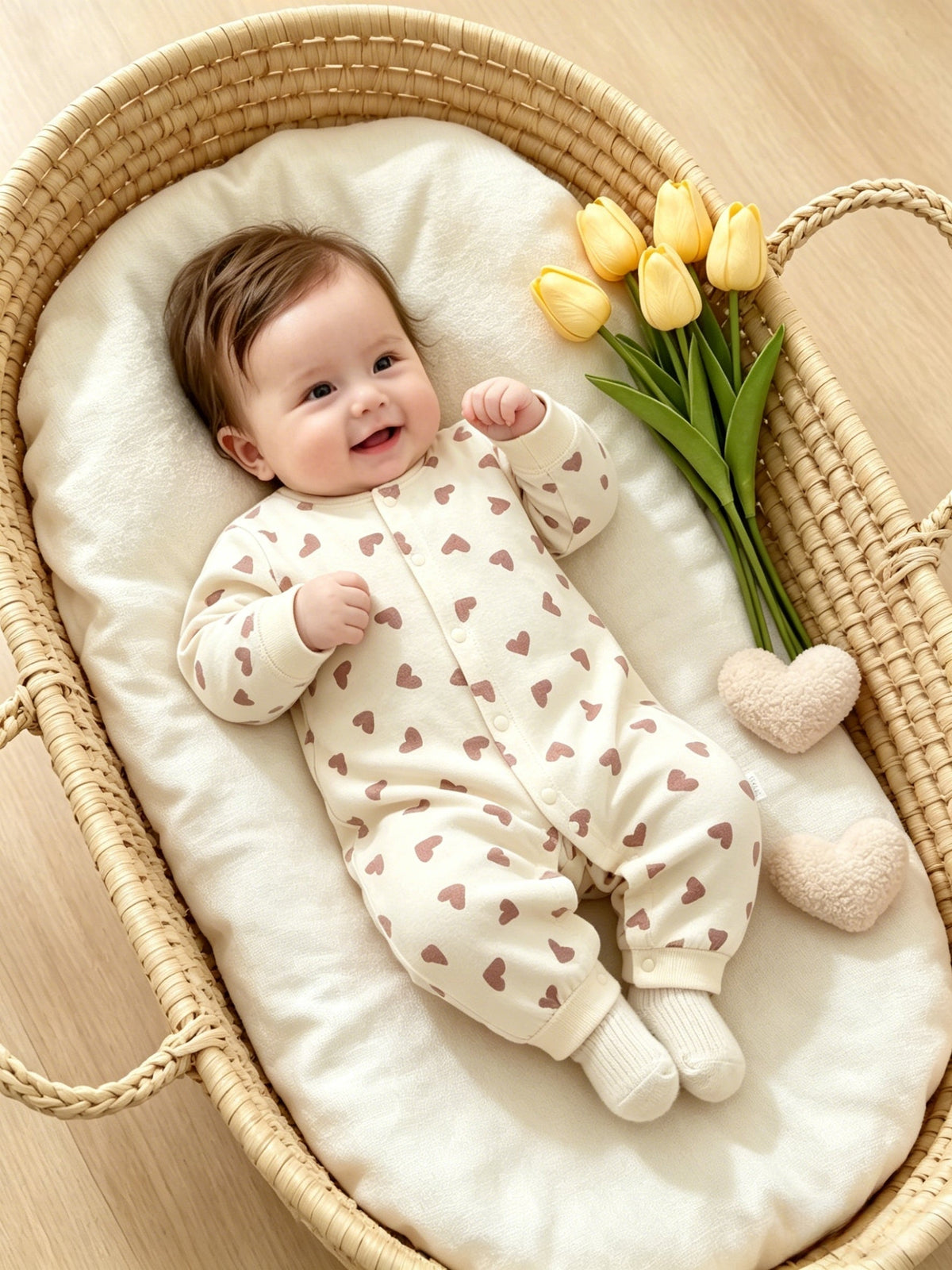 Combinaison manches longues pour bébé nouveau-né — Monptitlou Image