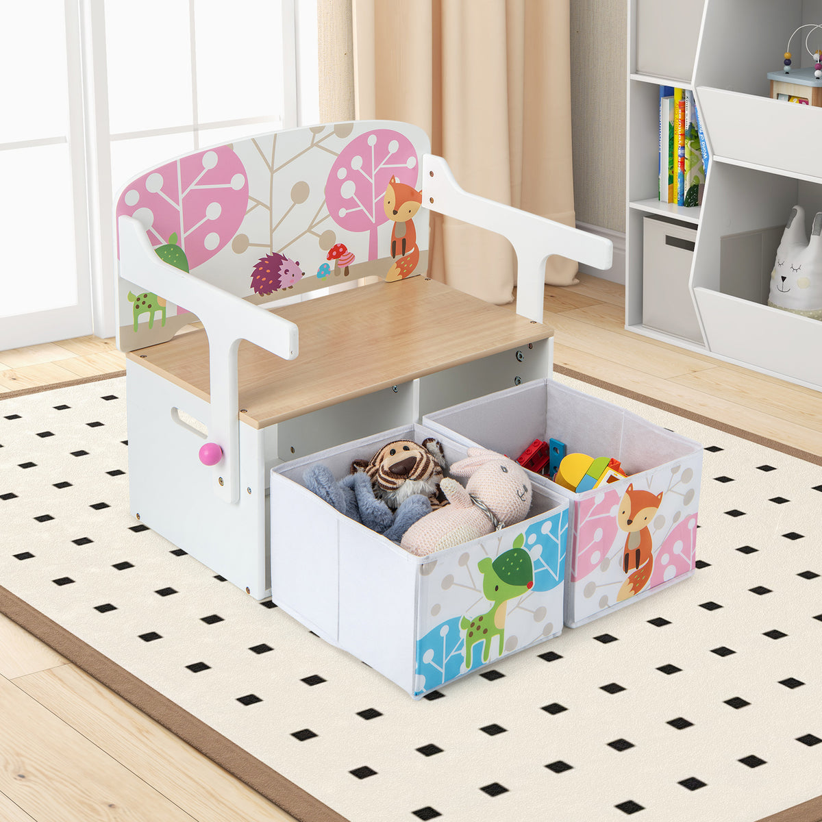 Ensemble table et chaises 3 en 1 pour enfants — Monptitlou Image