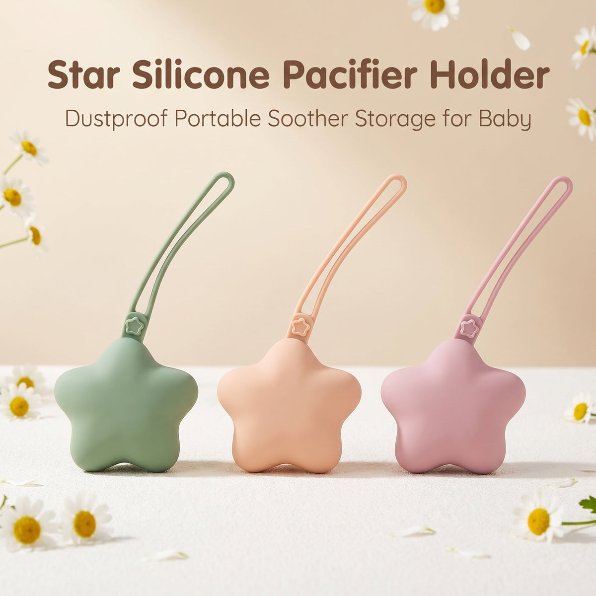 [Cadeau baby-shower] 1 pc Support de Tétine Bébé en Silicone en Forme — Monptitlou Image