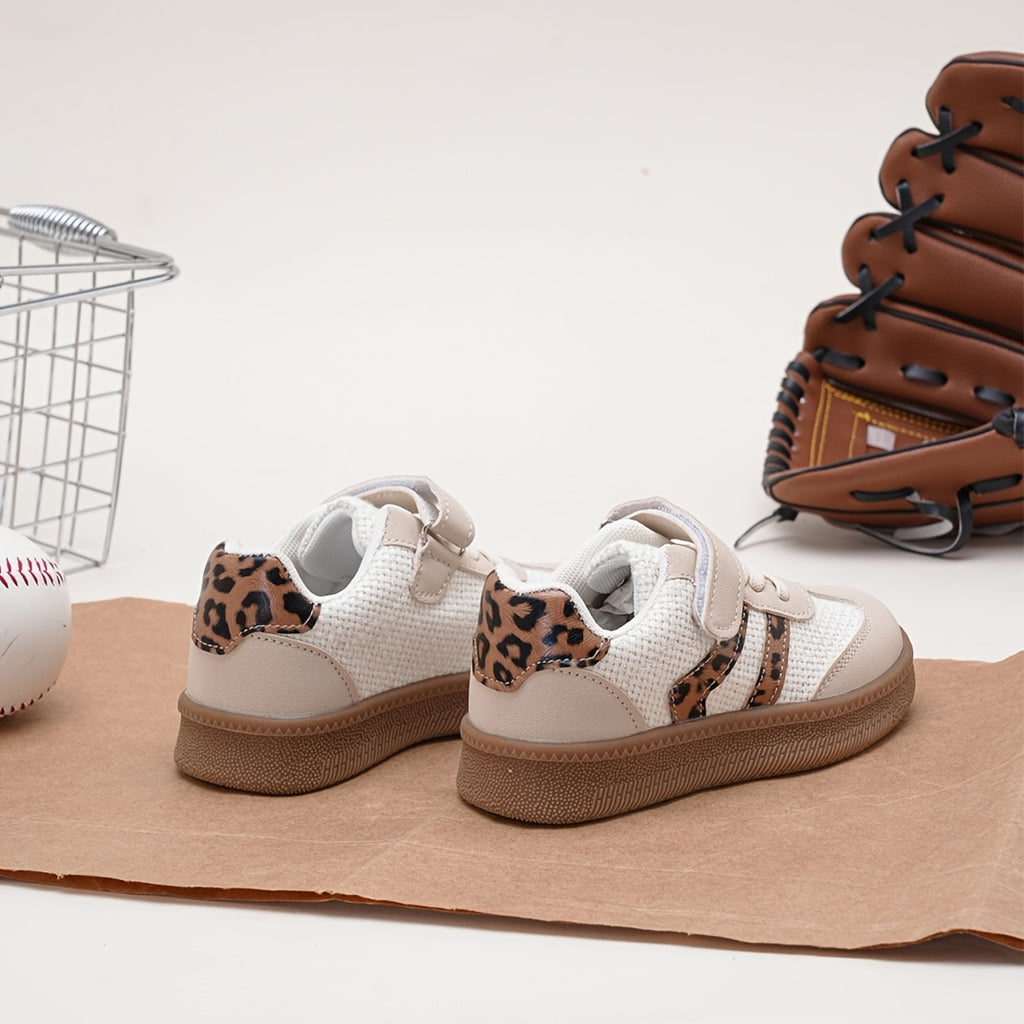 1 Paire de Baskets Décontractées à la Mode à Imprimé Léopard et à — Monptitlou