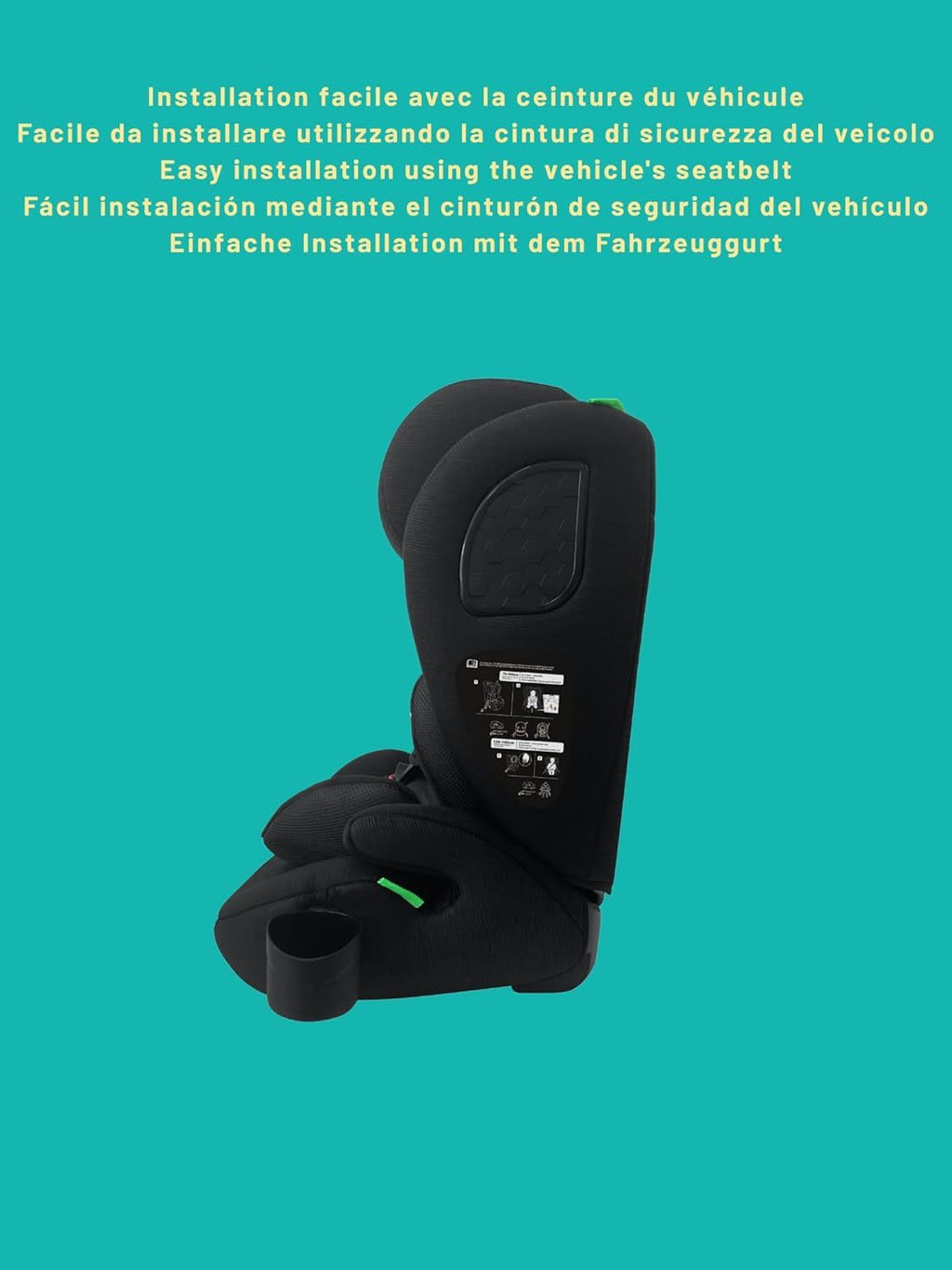 Siège auto bébé évolutif 76-150 cm, 15 mois à 12 ans — Monptitlou