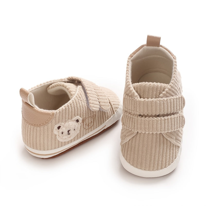 Chaussures de bébé 0-1 an printemps et automne, mignon petit ours — Monptitlou