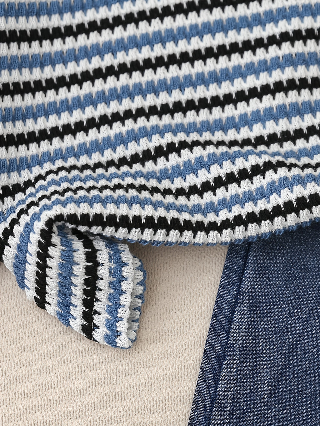 Ensemble 2 pièces polo rayé garçon printemps/été décontracté + pantalon