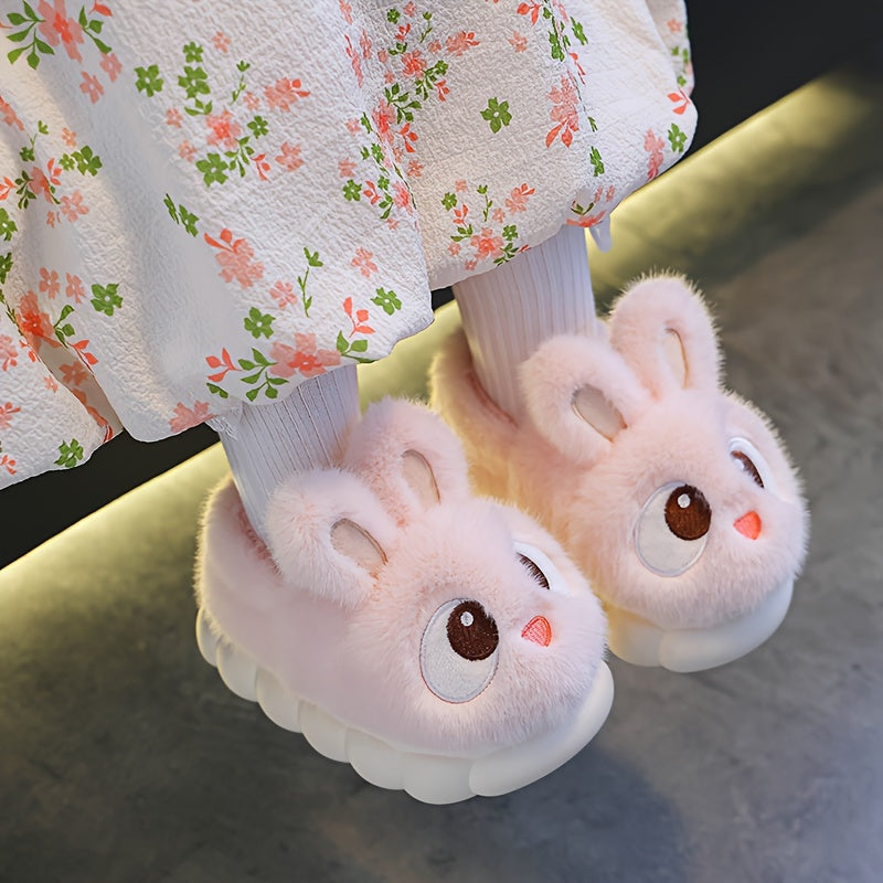 1 Paire de Pantoufles de Lapin en Peluche pour Jeunes — Monptitlou
