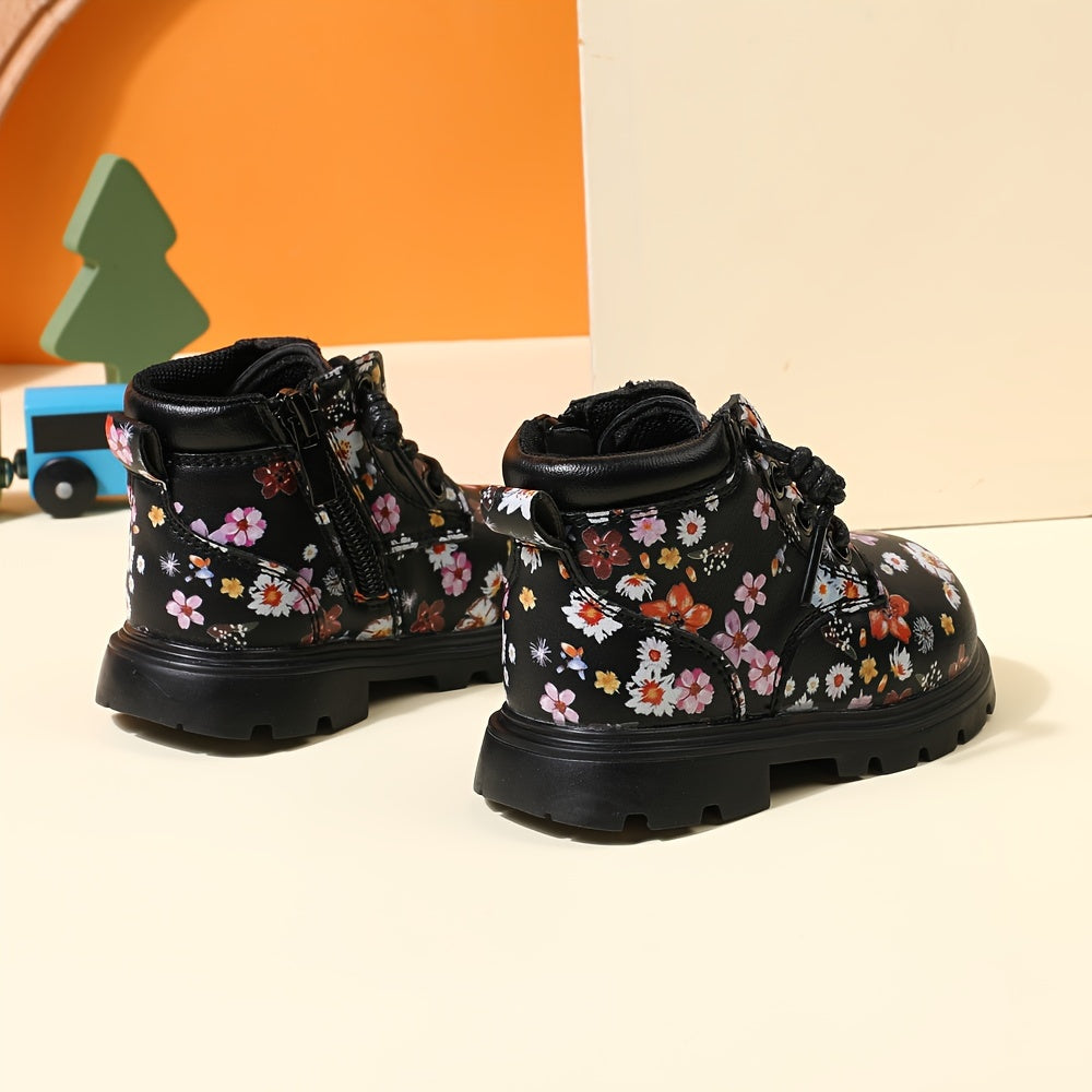 Bottes tendance à imprimé floral pour bébés filles — Monptitlou