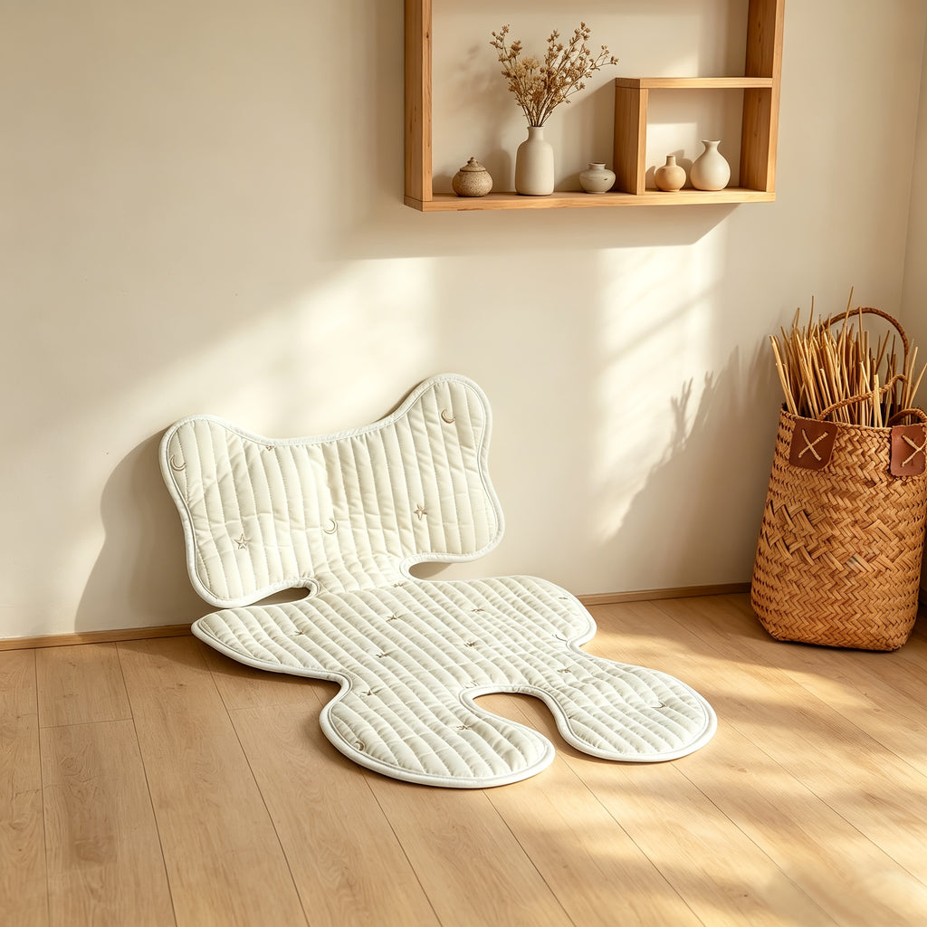 Coussin de poussette bébé, doublure matelassée douce avec motifs de — Monptitlou