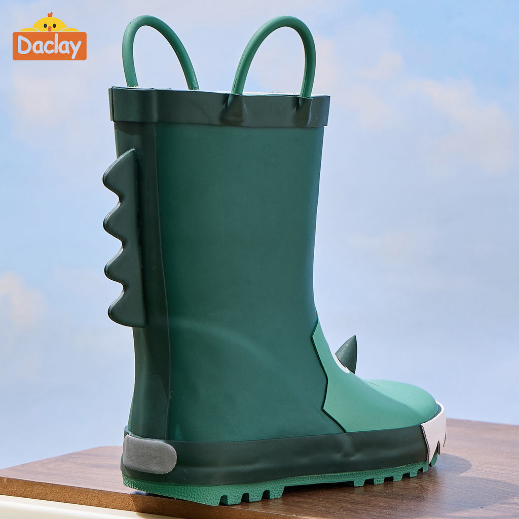 Bottes de pluie vertes, tendance et mignonnes — Monptitlou