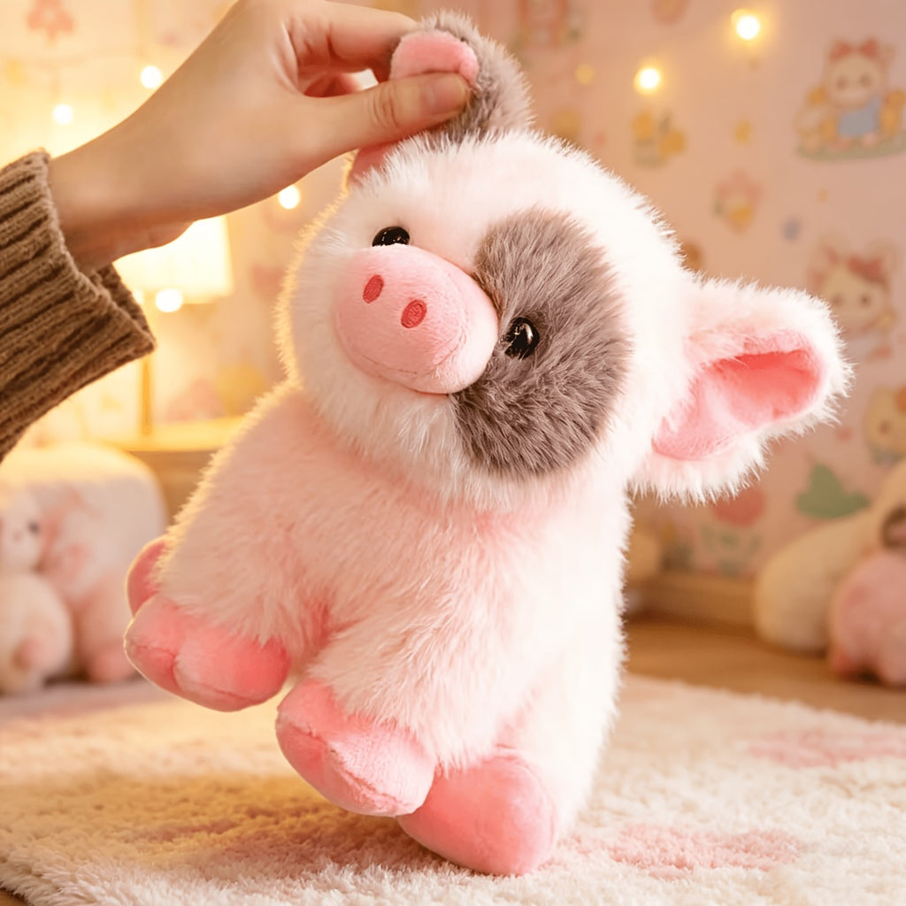 Jouet animal en peluche cochon de dessin animé, Jouet en peluche cochon — Monptitlou