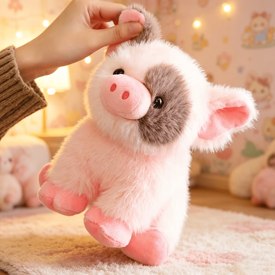 Jouet animal en peluche cochon de dessin animé, Jouet en peluche cochon — Monptitlou
