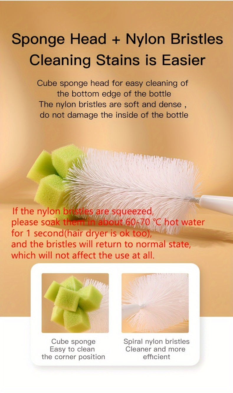 Nylon Éponge Brosse Avec Ventouse — Monptitlou