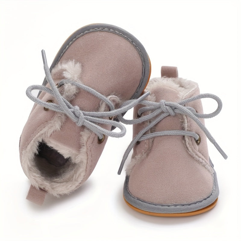 Chaussures d'Hiver pour Enfants 0-18 Mois Semelle Souple Doublure — Monptitlou