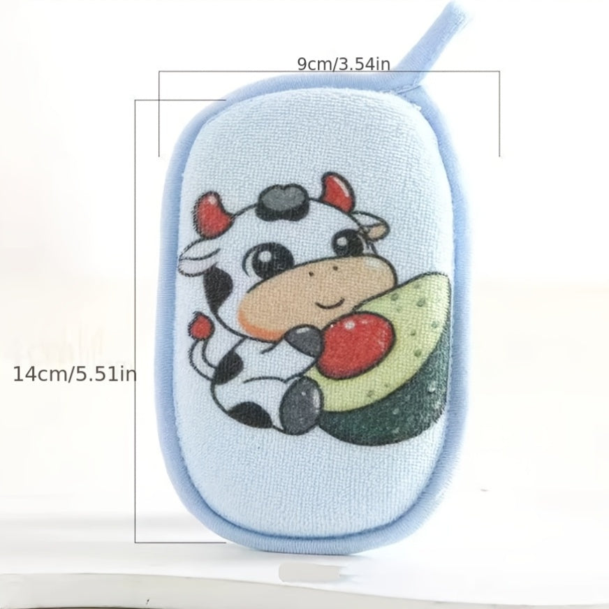 2 gants de bain à motifs d'animaux de dessins animés — Monptitlou