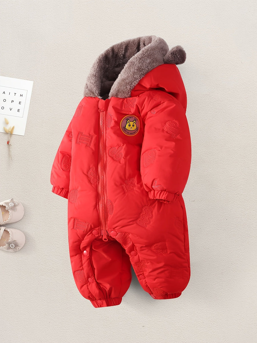 Barboteuse d'hiver pour fille, Manteau matelassé pour bébé et tout-petite fille, Veste matelassée doublée pour bébé, Gre