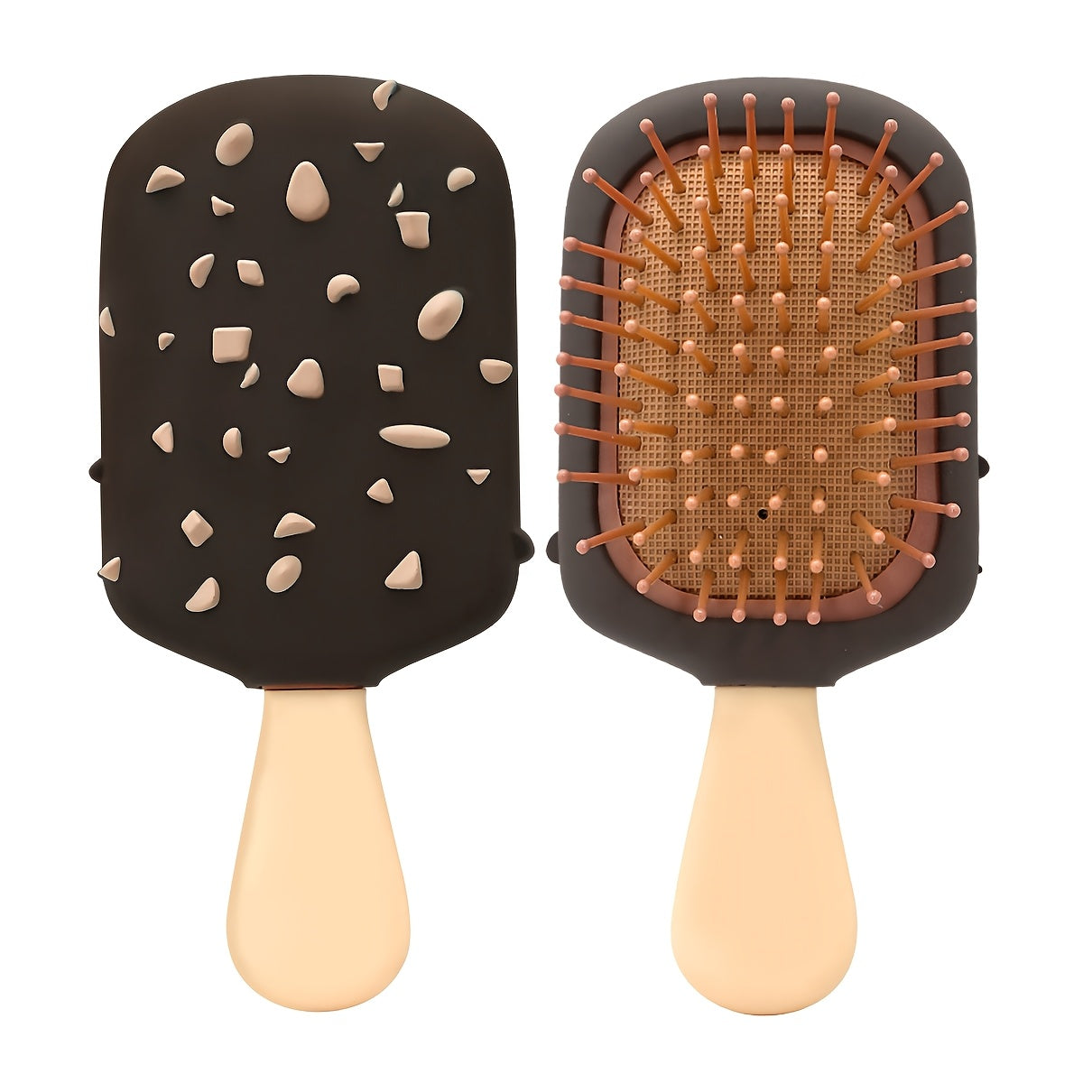 1 brosse à cheveux à coussin d'air sur le thème du crème glacée — Monptitlou Image