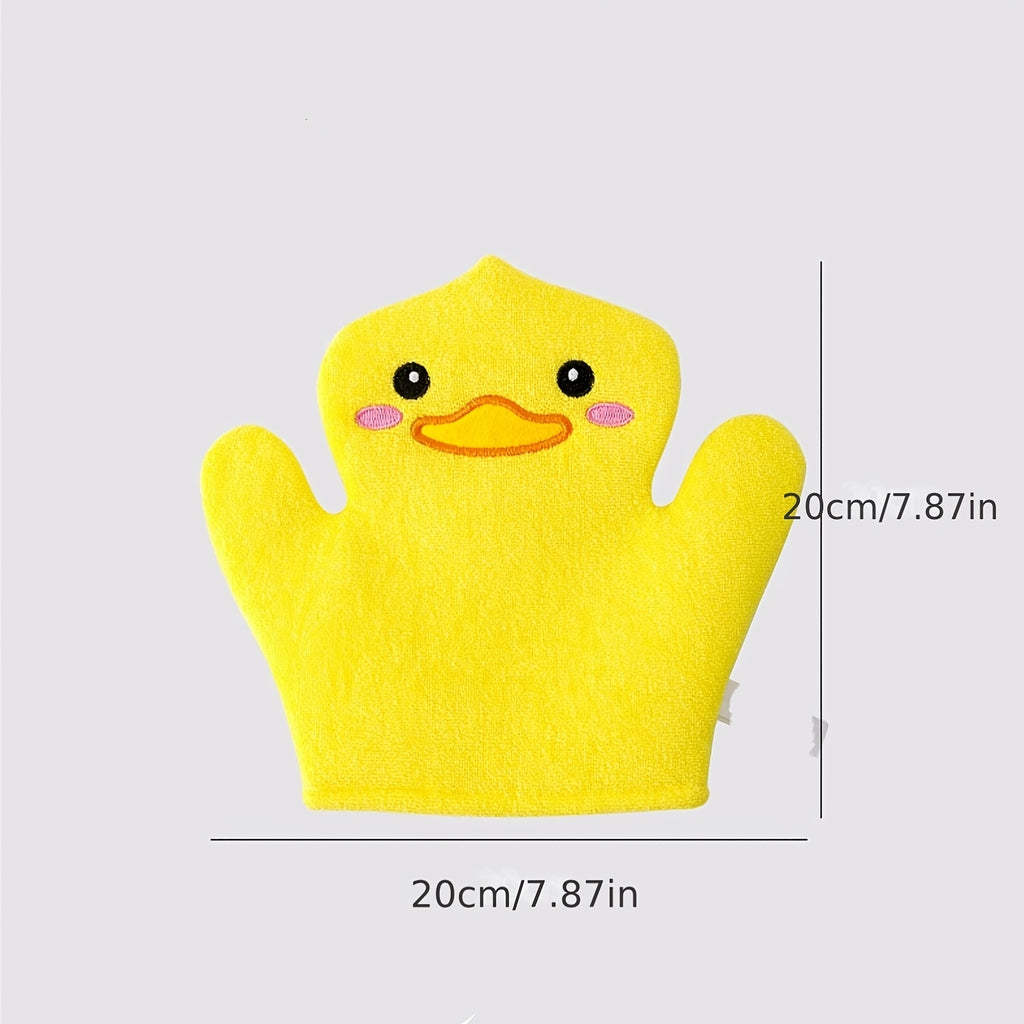 Petits Manchons de Massage de Bain de Dessin Animé Canard Jaune — Monptitlou