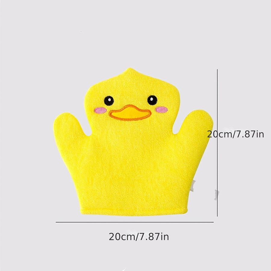 Petits Manchons de Massage de Bain de Dessin Animé Canard Jaune — Monptitlou