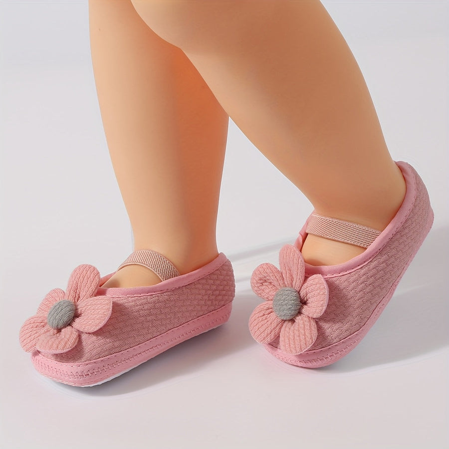 1 Paire de Chaussures pour Bébé, Mignon Dessin Animé Tournesol Uni — Monptitlou