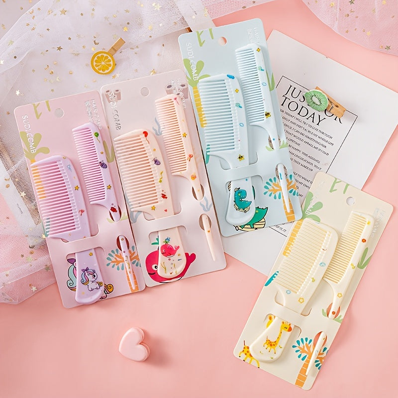 Ensemble de Peignes pour Bébés et Enfants à Motifs Animaux Cartoon — Monptitlou