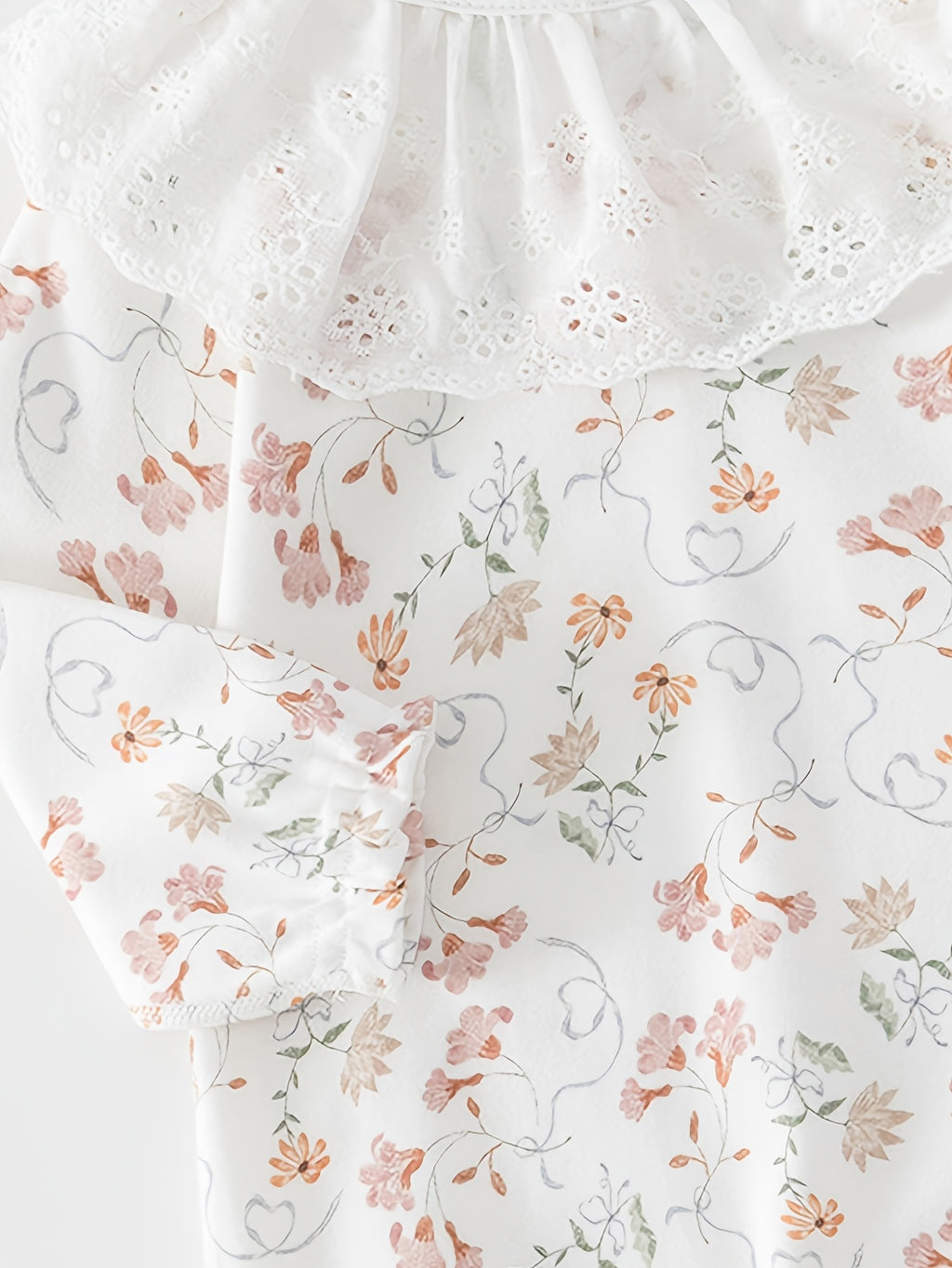 Nouvelle Arrivée Printemps Barboteuse à Manches Longues en Pur Coton — Monptitlou