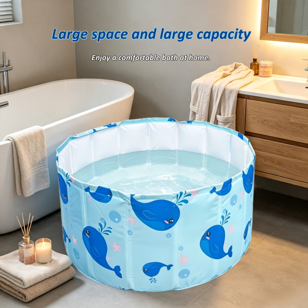 Baignoire de trempage ronde pliable à usage domestique — Monptitlou