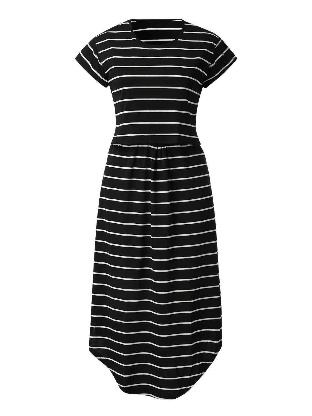 Robe de maternité et d'allaitement multifonctionnelle à rayures — Monptitlou