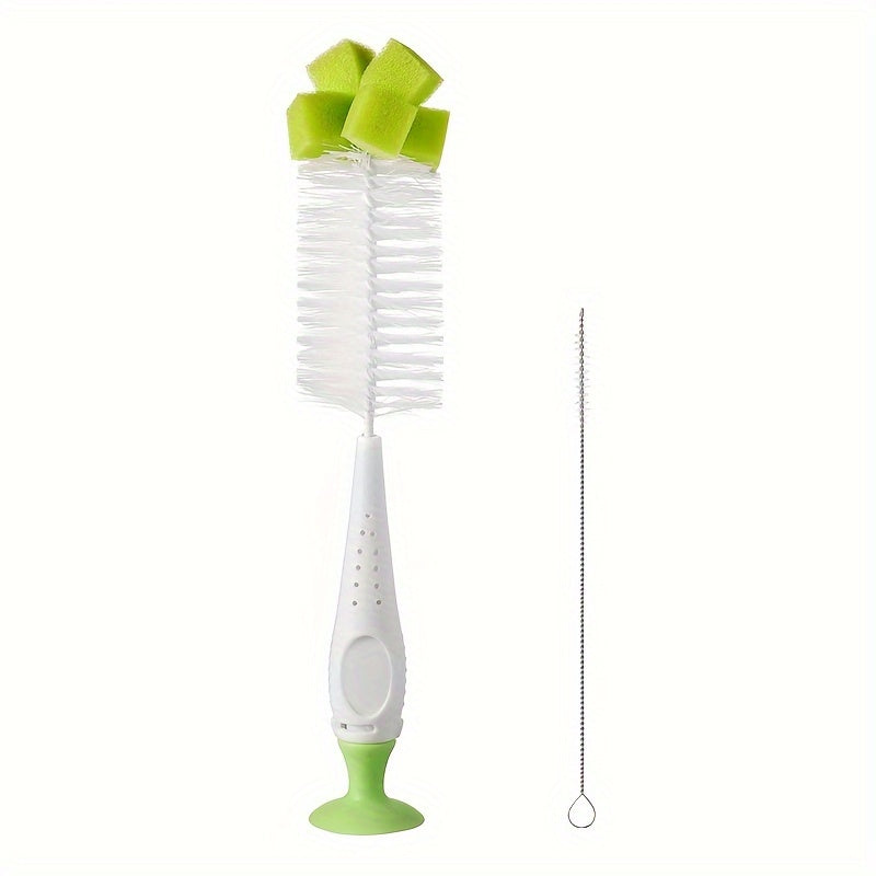 Nylon Éponge Brosse Avec Ventouse — Monptitlou