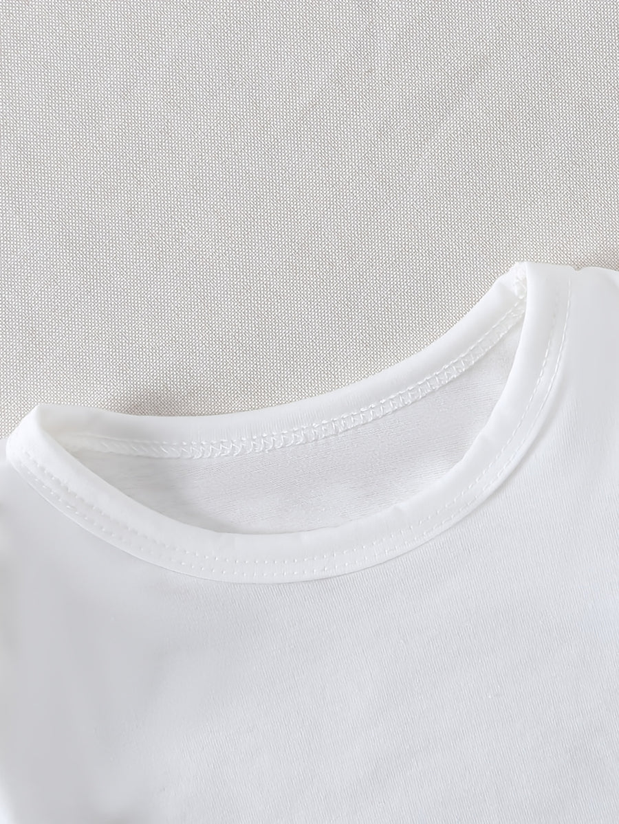 Ensemble deux pièces pour bébé fille tendance : haut à manches à — Monptitlou