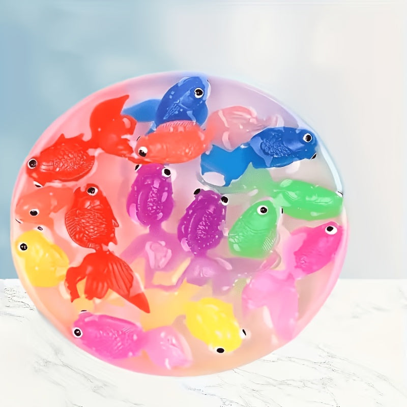 /16 pièces cadeau pour elle/lui, jouets poissons dorés flottants — Monptitlou